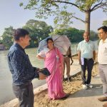 मेलाधिकारी सोनिका ने कुंभ मेला-2027 के निर्माण कार्यों का किया निरीक्षण